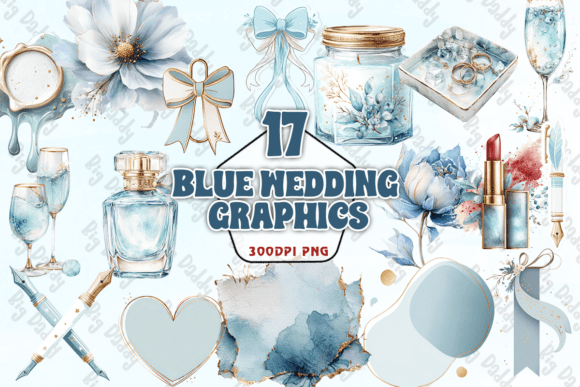Blue Wedding Graphics PNG: A Designer's Guide to Elegant Event Imagery