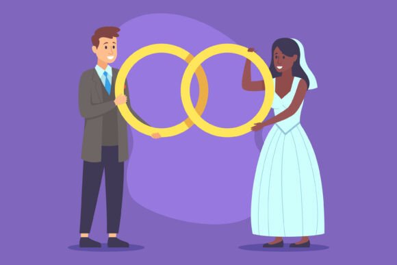 Celebrating Union: The Radiance of Couple with Wedding Rings