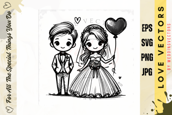 Crafting Timeless Romance: The C3606 Wedding Vector Collection