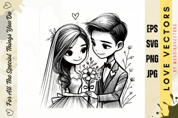 Elegant Wedding & Love Vectors: C156 Design Guide