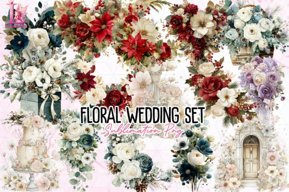Floral Wedding Set PNG: A Designer's Guide to This Design Asset