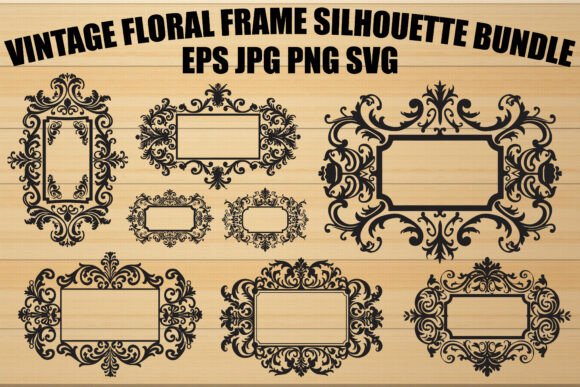 Vintage Wedding Frame Vector Set: A Designer’s Toolkit