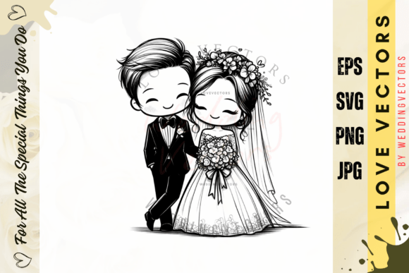 Wedding Couple and Love Vectors - C2727: A Designer's Guide